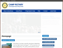 Tablet Screenshot of camprotary.org